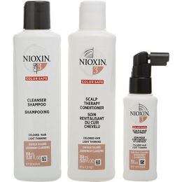 NIOXIN by Nioxin SET-3 PIECE FULL KIT SYSTEM 3 WITH CLEANSER SHAMPOO 5 OZ & SCALP THERAPY CONDITIONER 5 OZ & SCALP TREATMENT 1.7 OZ