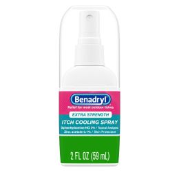 Benadryl Extra Strength Anti-Itch Cooling Spray;  Travel Size;  2 fl oz