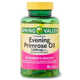Spring Valley Women's Health Evening Primrose Oil Softgels;  1000 mg;  75 Count