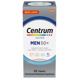 Centrum Silver Multivitamin for Men 50 Plus Multimineral Supplement;  65 Count