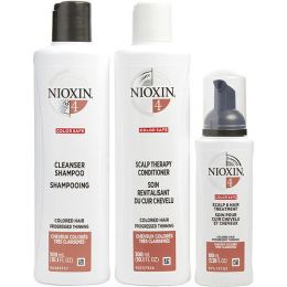 NIOXIN by Nioxin SET-3 PIECE MAINTENANCE KIT SYSTEM 4 WITH CLEANSER 10.1 OZ & SCALP THERAPY 10.1 OZ & SCALP TREATMENT 3.38 OZ