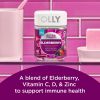 OLLY Extra Strength Elderberry Gummies, Immune Support, Vitamin C, D, Zinc, Berry, 60 Count