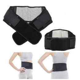 Double Pull Back Lumbar Support Belt Waist Orthopedic Corset Men Women Spine Decompression Waist Trainer Brace Back Pain Relief (Color: Self-heating, size: L for waist 95-115cm)