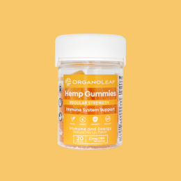 Hemp Gummies 500 mg (20 Pieces) (Flavor: Mango - Immunity & Energy)