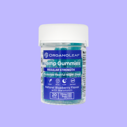 Hemp Gummies 500 mg (20 Pieces) (Flavor: Blueberry - Relaxation & Sleep Support)